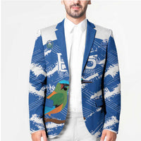 El Salvador Football Custom Blazer La Selecta Torogoz Grunge Style - Wonder Print Shop