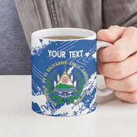 El Salvador Football Custom Ceramic Mug La Selecta Torogoz Grunge Style - Wonder Print Shop