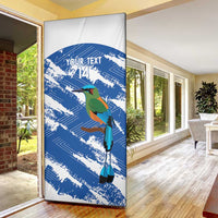 El Salvador Football Custom Door Cover La Selecta Torogoz Grunge Style - Wonder Print Shop