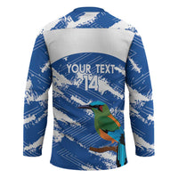 El Salvador Football Custom Hockey Jersey La Selecta Torogoz Grunge Style - Wonder Print Shop