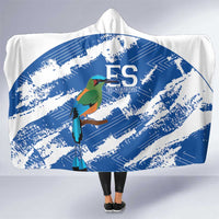 El Salvador Football Hooded Blanket La Selecta Torogoz Grunge Style - Wonder Print Shop