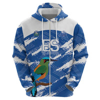 El Salvador Football Custom Hoodie La Selecta Torogoz Grunge Style - Wonder Print Shop
