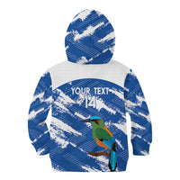 El Salvador Football Custom Kid Hoodie La Selecta Torogoz Grunge Style - Wonder Print Shop