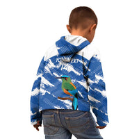 El Salvador Football Custom Kid Hoodie La Selecta Torogoz Grunge Style - Wonder Print Shop