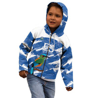 El Salvador Football Custom Kid Hoodie La Selecta Torogoz Grunge Style - Wonder Print Shop