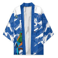 El Salvador Football Custom Kimono La Selecta Torogoz Grunge Style - Wonder Print Shop