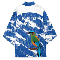 El Salvador Football Custom Kimono La Selecta Torogoz Grunge Style - Wonder Print Shop