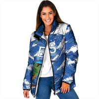 El Salvador Football Custom Padded Jacket La Selecta Torogoz Grunge Style - Wonder Print Shop