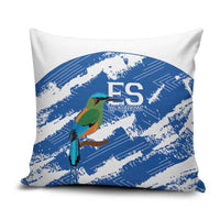 El Salvador Football Pillow Cover La Selecta Torogoz Grunge Style - Wonder Print Shop
