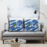 El Salvador Football Pillow Cover La Selecta Torogoz Grunge Style - Wonder Print Shop