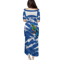 El Salvador Football Custom Puletasi La Selecta Torogoz Grunge Style - Wonder Print Shop