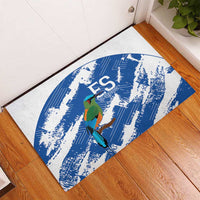 El Salvador Football Rubber Doormat La Selecta Torogoz Grunge Style - Wonder Print Shop