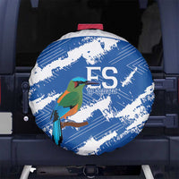 El Salvador Football Spare Tire Cover La Selecta Torogoz Grunge Style - Wonder Print Shop