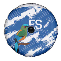 El Salvador Football Spare Tire Cover La Selecta Torogoz Grunge Style - Wonder Print Shop