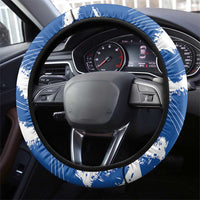 El Salvador Football Steering Wheel Cover La Selecta Torogoz Grunge Style - Wonder Print Shop