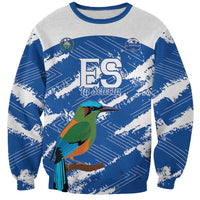El Salvador Football Custom Sweatshirt La Selecta Torogoz Grunge Style - Wonder Print Shop