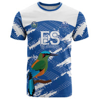 El Salvador Football Custom T Shirt La Selecta Torogoz Grunge Style - Wonder Print Shop