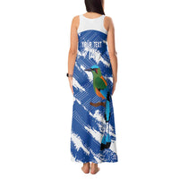 El Salvador Football Custom Tank Maxi Dress La Selecta Torogoz Grunge Style - Wonder Print Shop