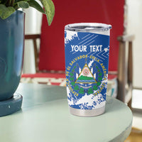 El Salvador Football Custom Tumbler Cup La Selecta Torogoz Grunge Style - Wonder Print Shop