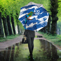 El Salvador Football Umbrella La Selecta Torogoz Grunge Style - Wonder Print Shop