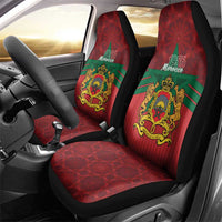 Morocco Independence Day Car Seat Cover 1956 Proud Islamic Pattern LT14