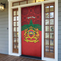 Personalized Morocco Independence Day Door Cover 1956 Proud Islamic Pattern LT14