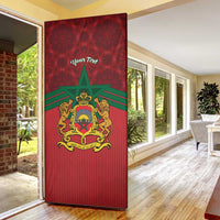 Personalized Morocco Independence Day Door Cover 1956 Proud Islamic Pattern - Wonder Print Shop