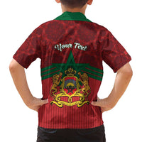 Personalized Morocco Independence Day Family Matching Long Sleeve Bodycon Dress and Hawaiian Shirt 1956 Proud Islamic Pattern - Wonder Print Shop