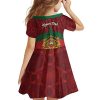 Personalized Morocco Independence Day Family Matching Long Sleeve Bodycon Dress and Hawaiian Shirt 1956 Proud Islamic Pattern - Wonder Print Shop