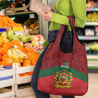 Morocco Independence Day Grocery Bag 1956 Proud Islamic Pattern LT14
