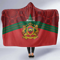 Morocco Independence Day Hooded Blanket 1956 Proud Islamic Pattern LT14