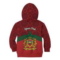 Personalized Morocco Independence Day Kid Hoodie 1956 Proud Islamic Pattern - Wonder Print Shop