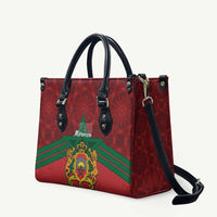 Morocco Independence Day Leather Bag 1956 Proud Islamic Pattern - Wonder Print Shop