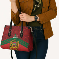 Morocco Independence Day Leather Bag 1956 Proud Islamic Pattern LT14