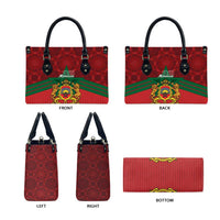 Morocco Independence Day Leather Bag 1956 Proud Islamic Pattern LT14