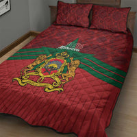 Morocco Independence Day Quilt Bed Set 1956 Proud Islamic Pattern LT14