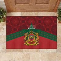 Morocco Independence Day Rubber Doormat 1956 Proud Islamic Pattern LT14