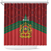 Morocco Independence Day Shower Curtain 1956 Proud Islamic Pattern LT14