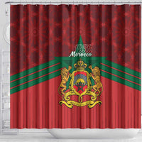 Morocco Independence Day Shower Curtain 1956 Proud Islamic Pattern LT14