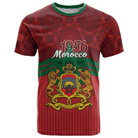 Personalized Morocco Independence Day T Shirt 1956 Proud Islamic Pattern - Wonder Print Shop