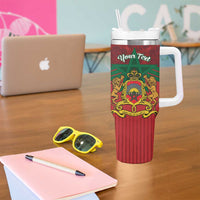 Personalized Morocco Independence Day Tumbler With Handle 1956 Proud Islamic Pattern LT14