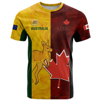 Australia And Canada Soccer T Shirt Matildas Combine Canucks Together - Wonder Print Shop