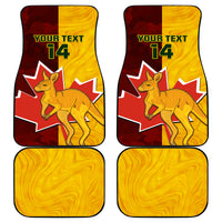 Custom Australia And Canada Soccer Car Mats Matildas Combine Canucks Together - Wonder Print Shop