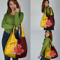 Custom Australia And Canada Soccer Grocery Bag Matildas Combine Canucks Together