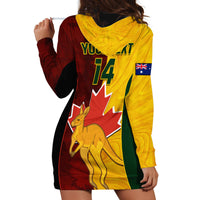 Custom Australia And Canada Soccer Hoodie Dress Matildas Combine Canucks Together - Wonder Print Shop