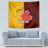 Custom Australia And Canada Soccer Tapestry Matildas Combine Canucks Together - Wonder Print Shop