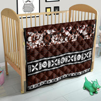 Bula Fiji Quilt Fijian Tapa Masi With Hibiscus Flowers - Wonder Print Shop