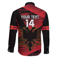 Custom Albania Football Family Matching Tank Maxi Dress and Hawaiian Shirt Go Kuqezinjte - Grunge Style - Wonder Print Shop