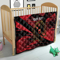 Custom Albania Football Quilt Go Kuqezinjte - Grunge Style - Wonder Print Shop