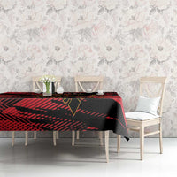 Custom Albania Football Tablecloth Go Kuqezinjte - Grunge Style - Wonder Print Shop
